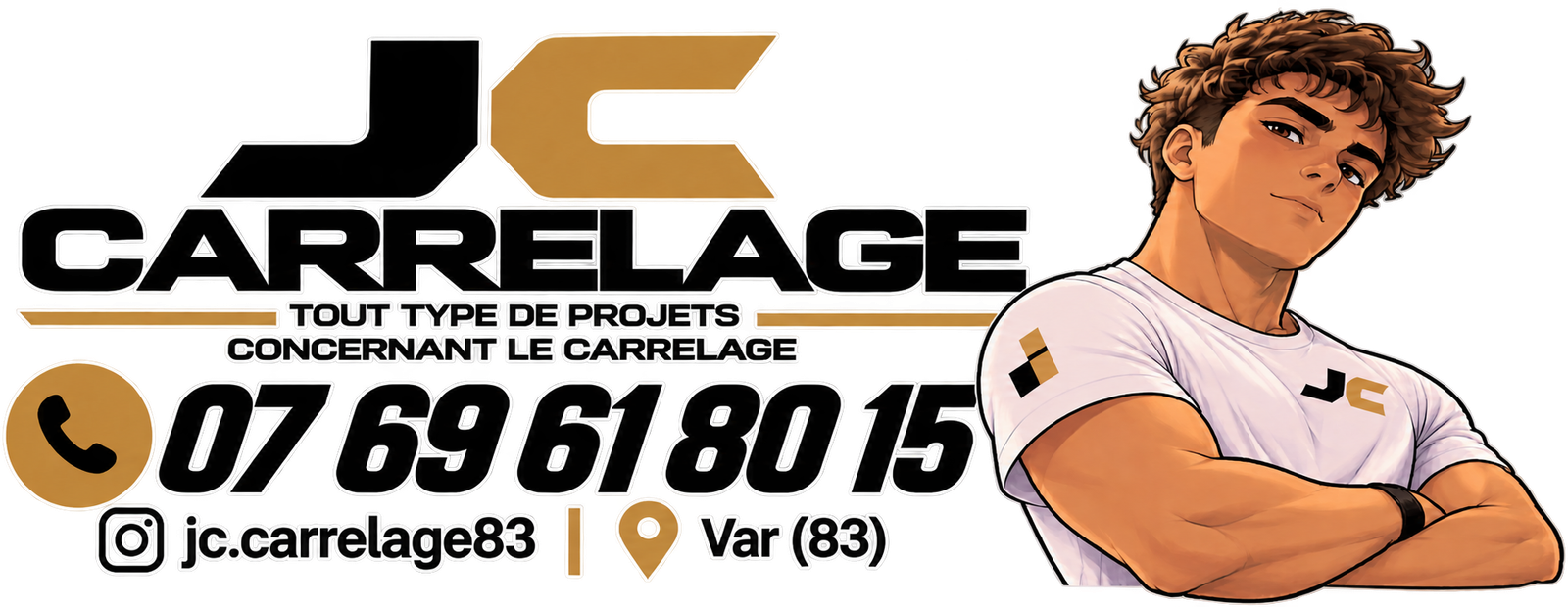 JC Carrelage, tout type de projets concernant le carrelage, 07 69 61 80 15, Instagram jc.carrelage83, Var (83)